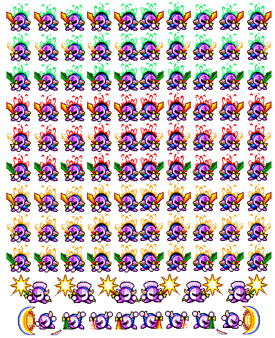 Kirby Super Star Meta Knight Sprites