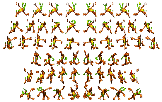 Donkey Kong Country 2 - Diddy's Kong Quest Enemies Sprites
