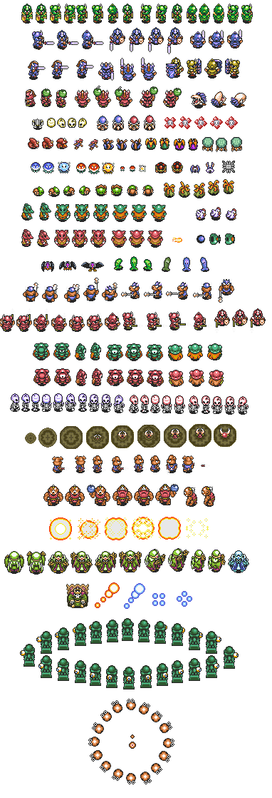 The Legend of Zelda - A Link to the Past Bruice Juice Sprites